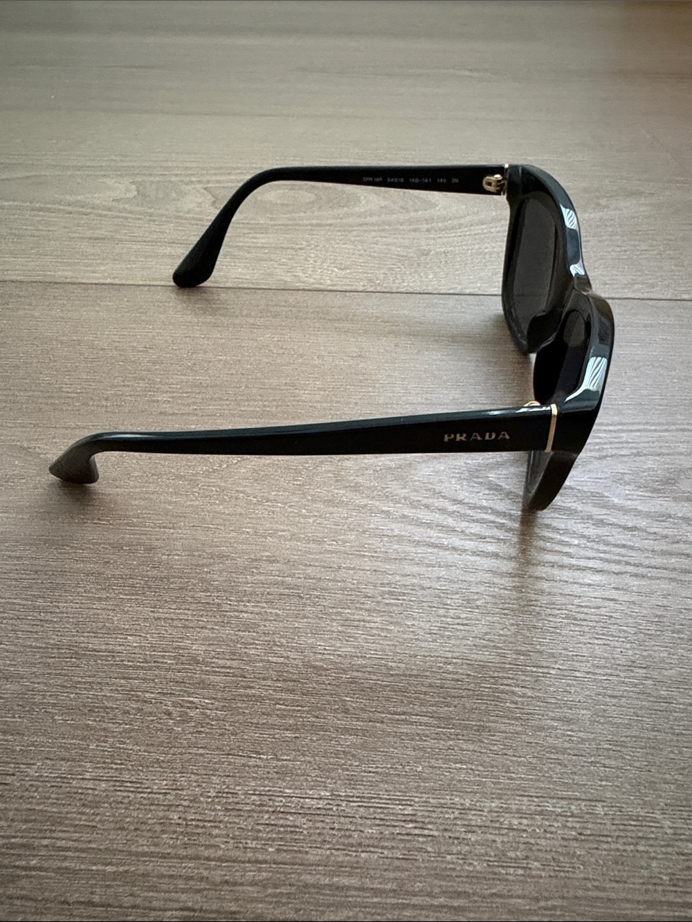 Prada Black Gloss Cat-Eye Sunglasses - Picture 4 of 8